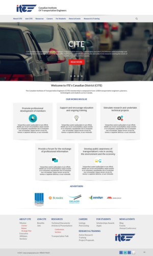 Web Design by pb for Canadian Institute of Transportation Engineers | Design: #7079677
