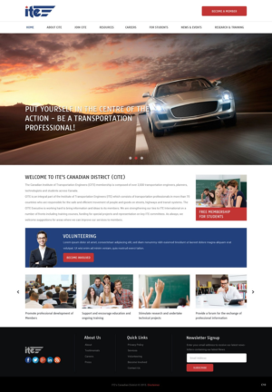 Web Design by pb for Canadian Institute of Transportation Engineers | Design: #7079680