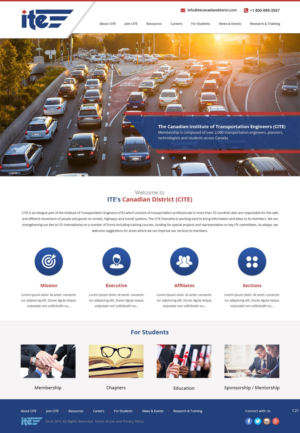 Web Design by pb for Canadian Institute of Transportation Engineers | Design: #7079682