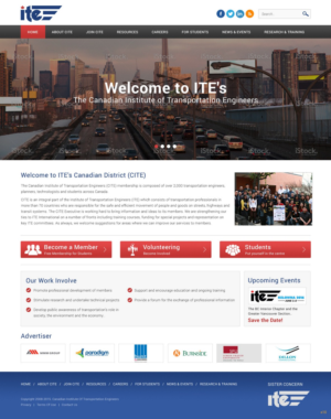 Web Design by pb for Canadian Institute of Transportation Engineers | Design: #7079684