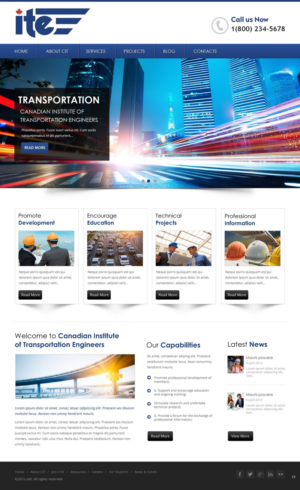 Web Design by pb for Canadian Institute of Transportation Engineers | Design: #7079686