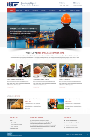 Web Design by pb for Canadian Institute of Transportation Engineers | Design: #7079687