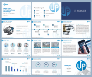 playful modern business consultant powerpoint design for a company