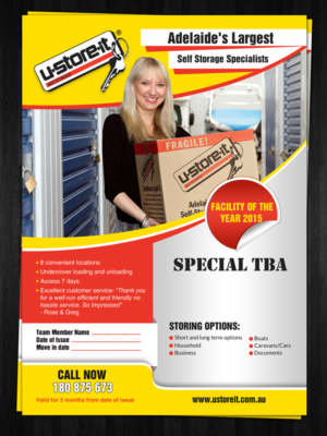 Flyer Design by debdesign for U Store It Pty Ltd | Design: #7144801