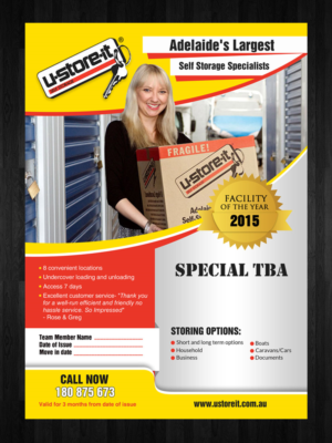 Flyer Design by debdesign for U Store It Pty Ltd | Design: #7154844