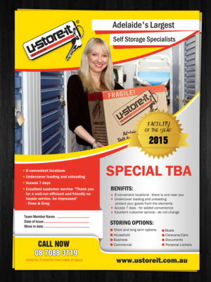 Flyer Design by debdesign for U Store It Pty Ltd | Design: #7227118