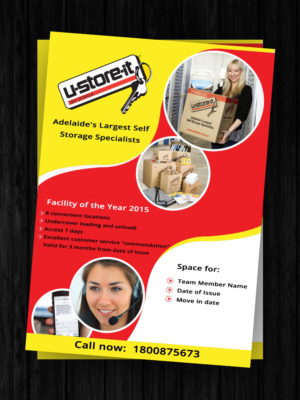 Flyer Design by ESolz Technologies for U Store It Pty Ltd | Design #7109138