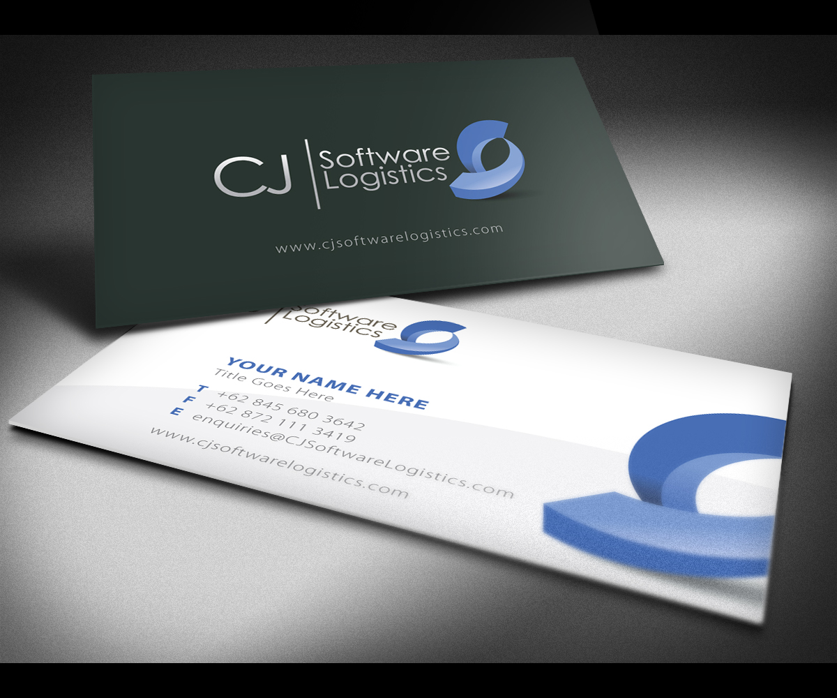 Business Card Design by kianoke for CJ Software Logistics | Design #1861658