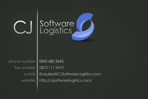 Visitenkarten-Design von Mafagraph für CJ Software Logistics | Design: #1836025