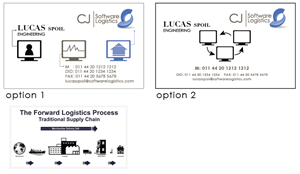 Visitenkarten-Design von Cabbage für CJ Software Logistics | Design: #1811589