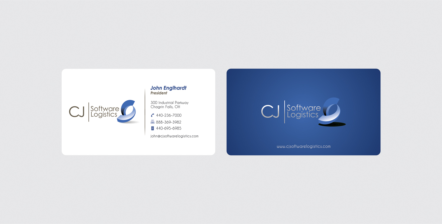 Business Card Design by Mohd Saleem for CJ Software Logistics | Design #1866210