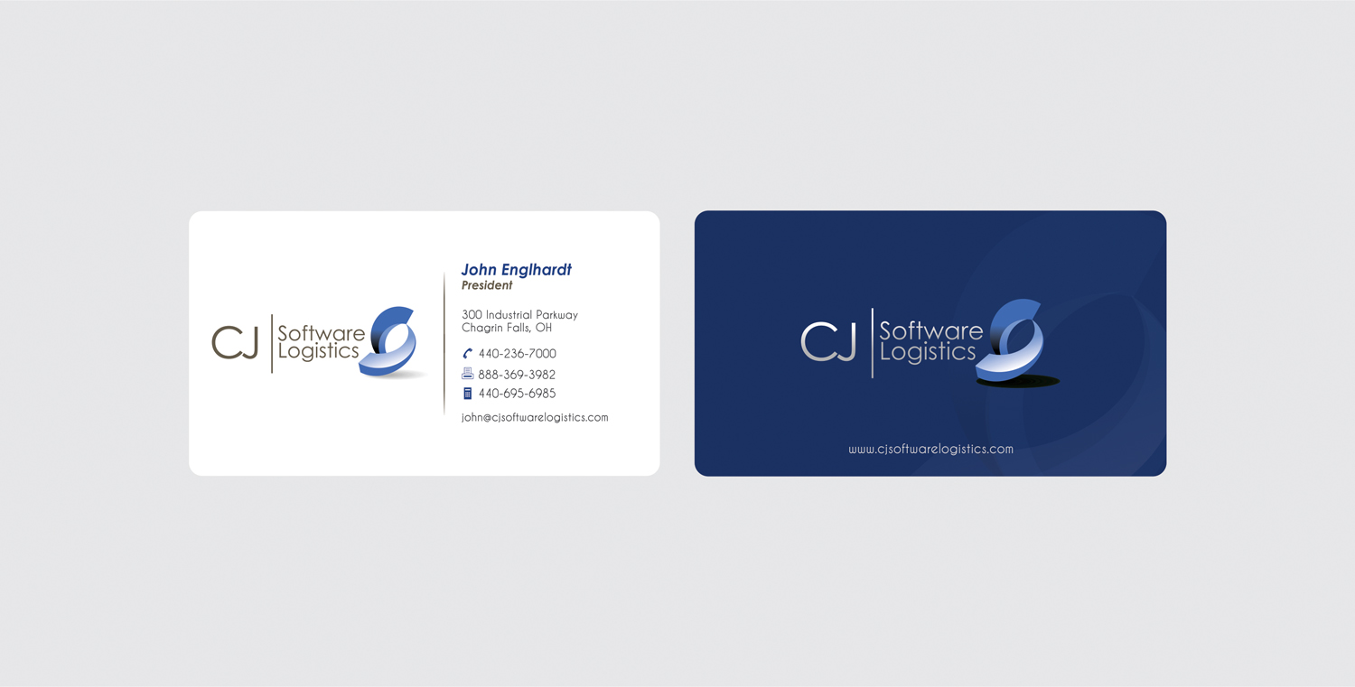 Business Card Design by Mohd Saleem for CJ Software Logistics | Design #1866221