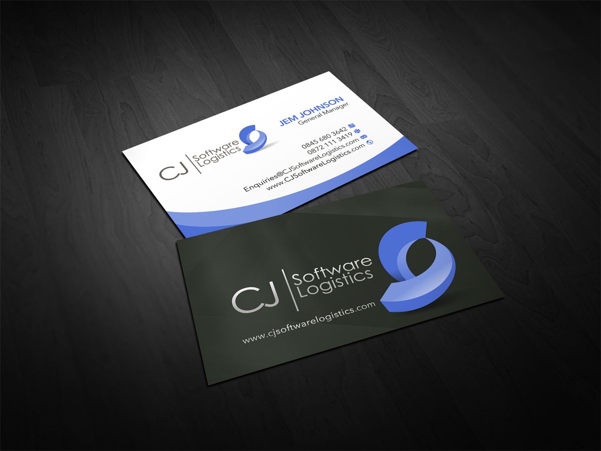 Visitenkarten-Design von diRtY.EMM für CJ Software Logistics | Design #1809907