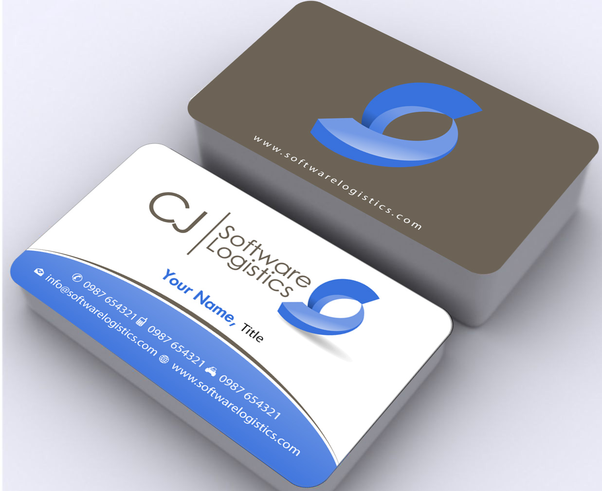 Business Card Design by Sbss for CJ Software Logistics | Design #1809208
