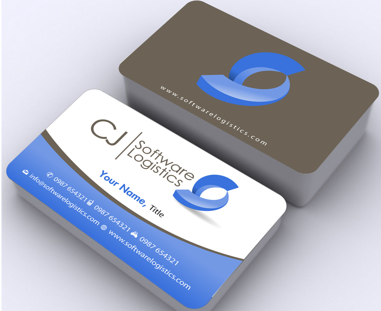 Business Card Design by Sbss for CJ Software Logistics | Design #1809220