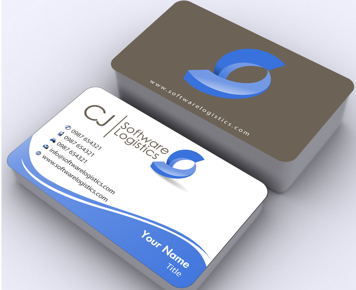 Visitenkarten-Design von Sbss für CJ Software Logistics | Design #1809309