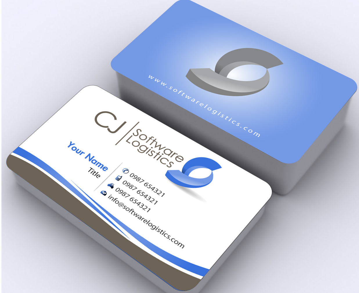 Business Card Design by Sbss for CJ Software Logistics | Design #1809333