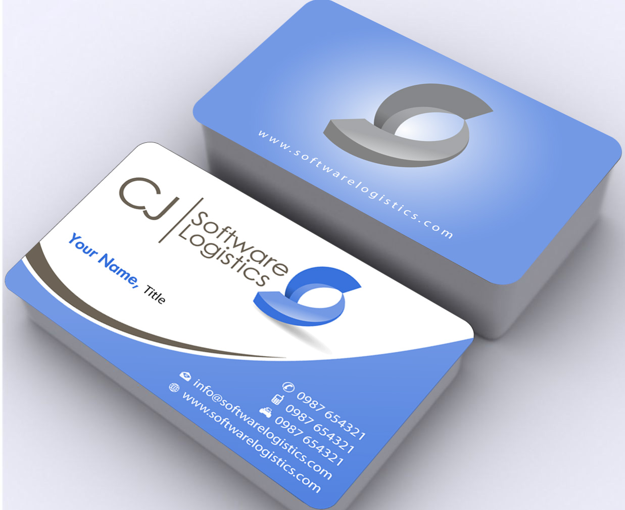 Visitenkarten-Design von Sbss für CJ Software Logistics | Design #1809573