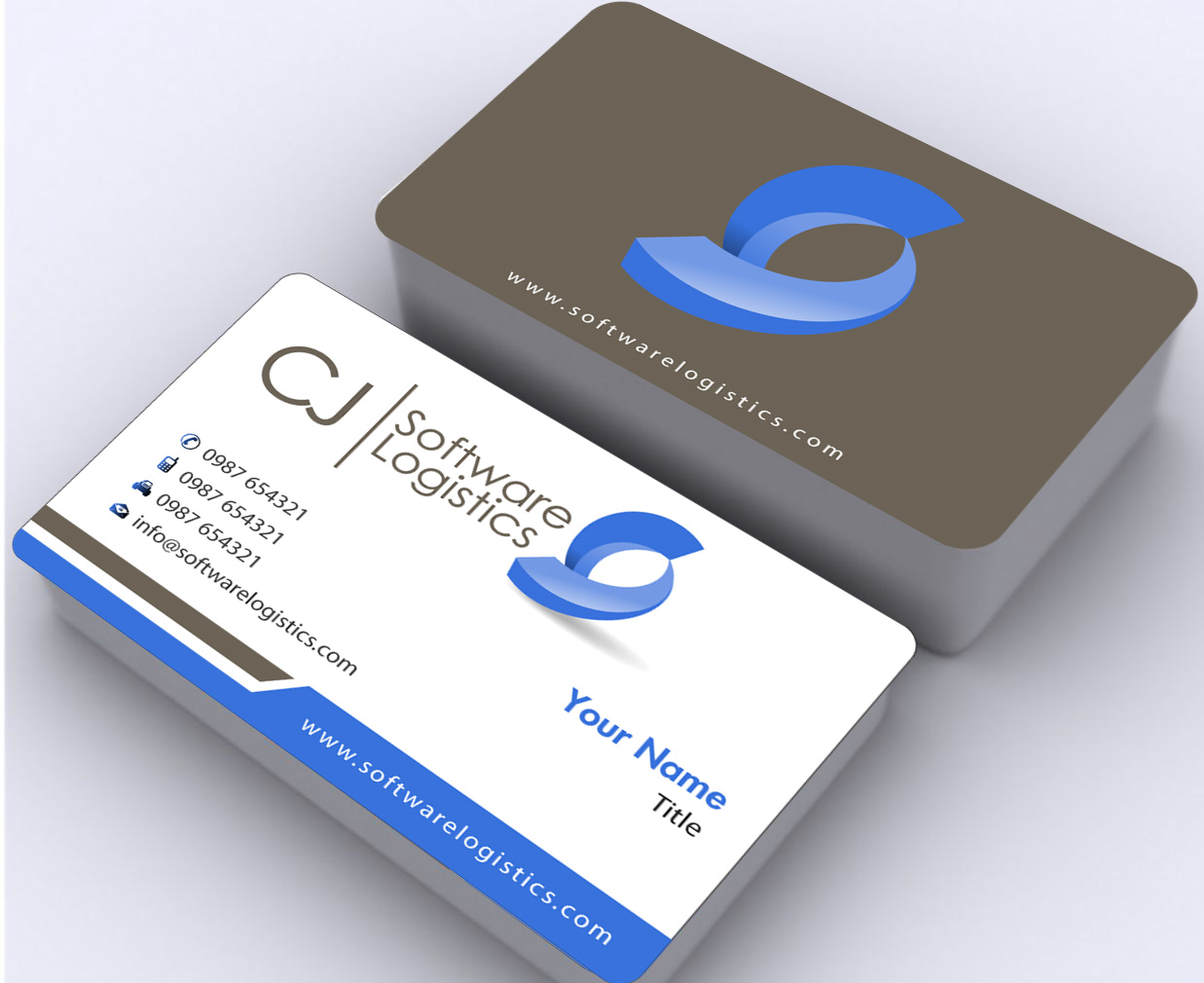 Visitenkarten-Design von Sbss für CJ Software Logistics | Design #1811557