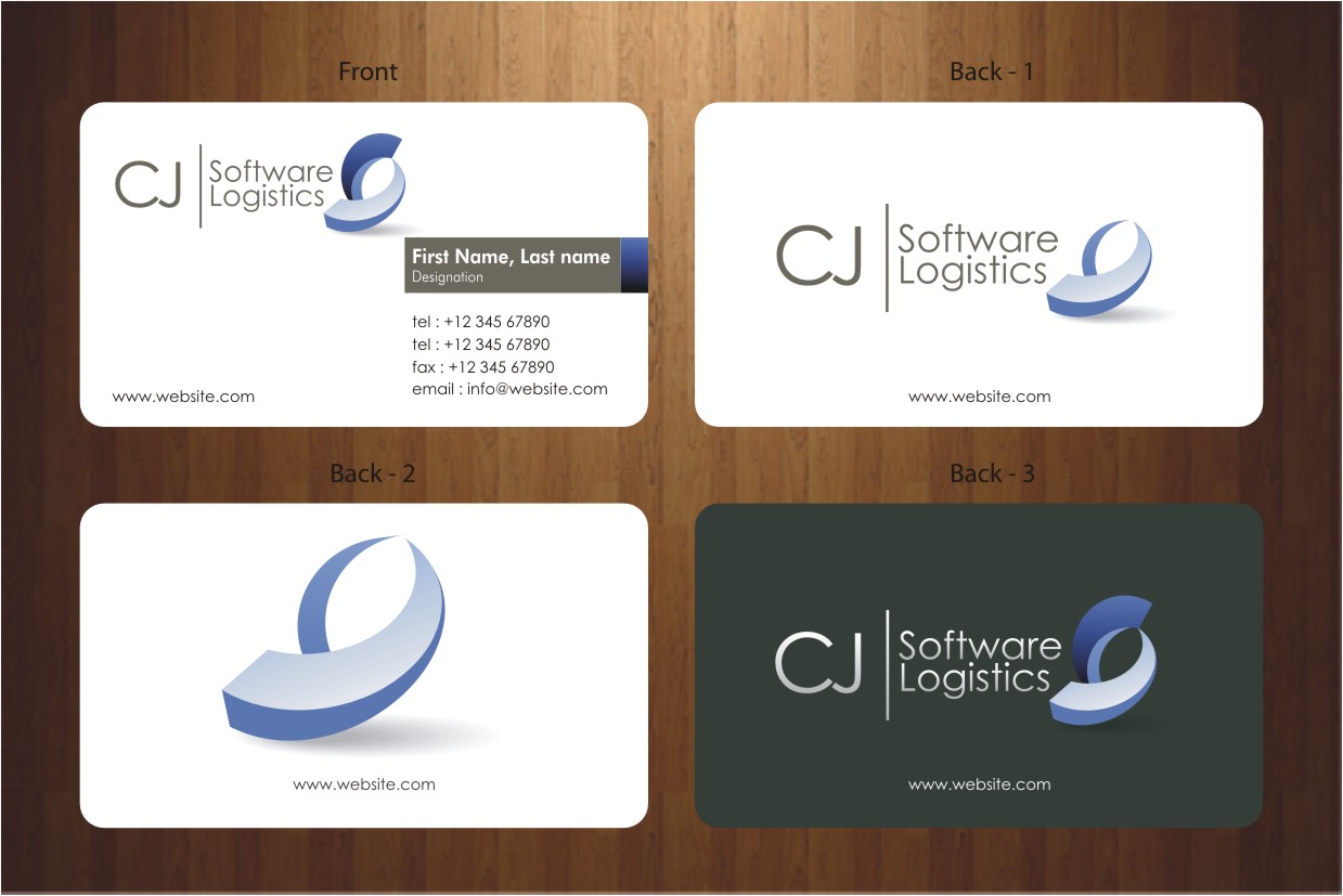 Business Card Design by Sbss for CJ Software Logistics | Design #1812030