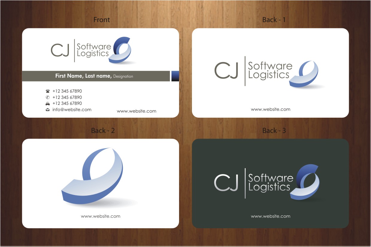 Visitenkarten-Design von Sbss für CJ Software Logistics | Design #1812032