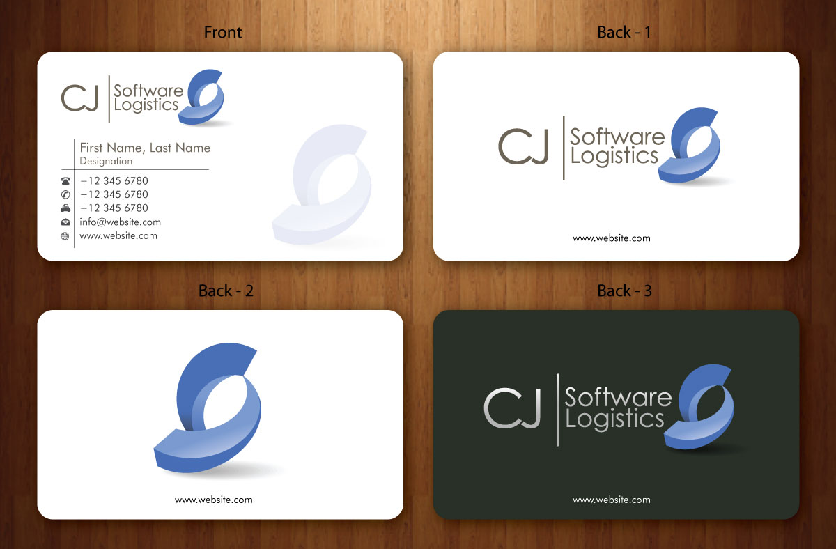 Business Card Design by Sbss for CJ Software Logistics | Design #1812056