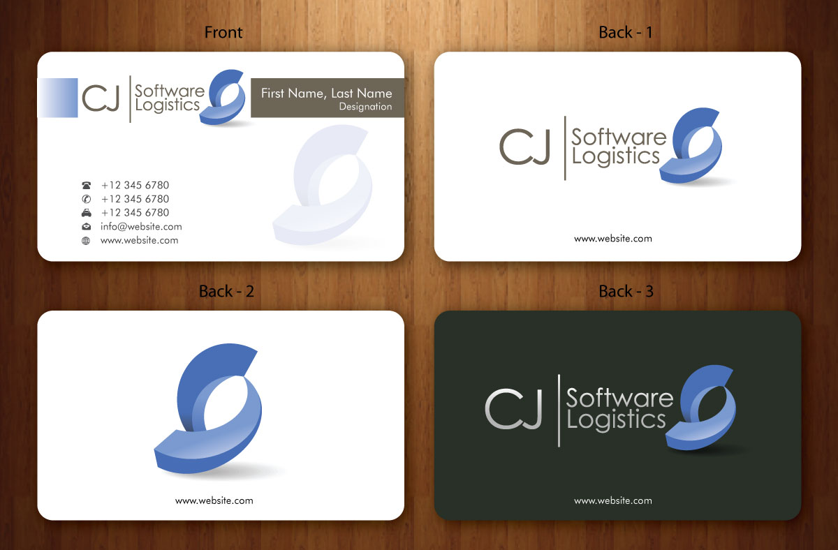Business Card Design by Sbss for CJ Software Logistics | Design #1812058