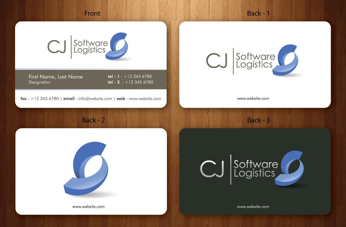 Visitenkarten-Design von Sbss für CJ Software Logistics | Design #1812063