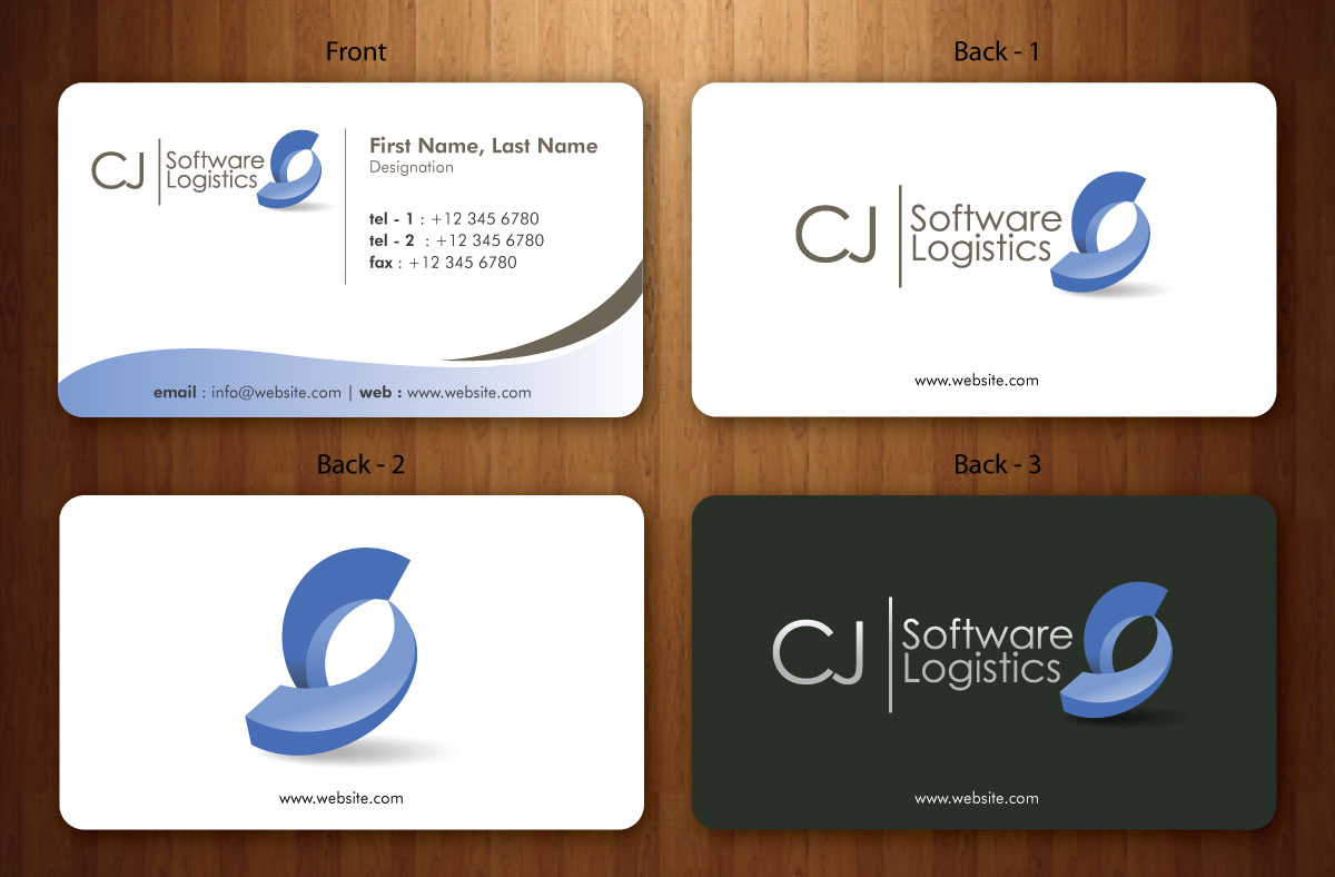 Business Card Design by Sbss for CJ Software Logistics | Design #1812074