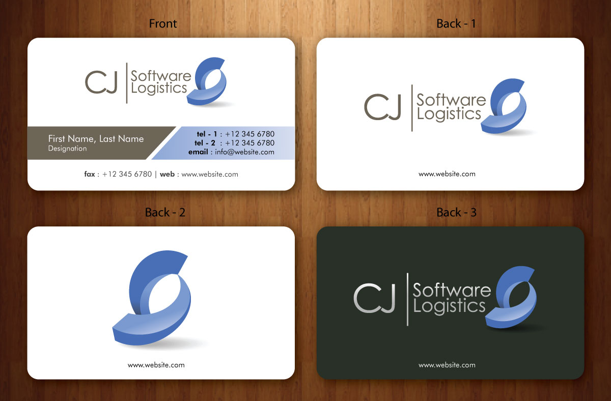 Business Card Design by Sbss for CJ Software Logistics | Design #1812083