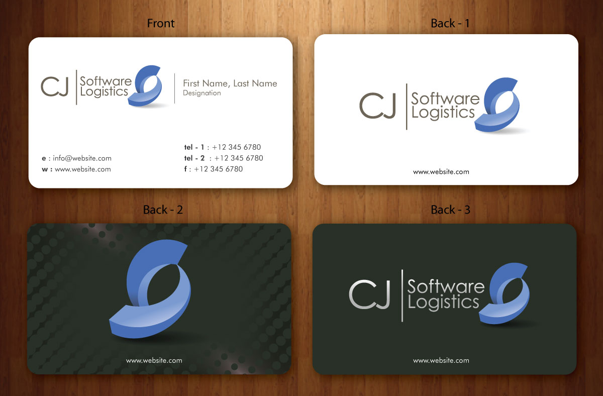 Business Card Design by Sbss for CJ Software Logistics | Design #1812088