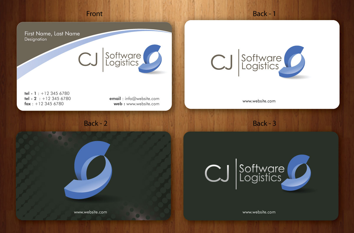 Business Card Design by Sbss for CJ Software Logistics | Design #1816024