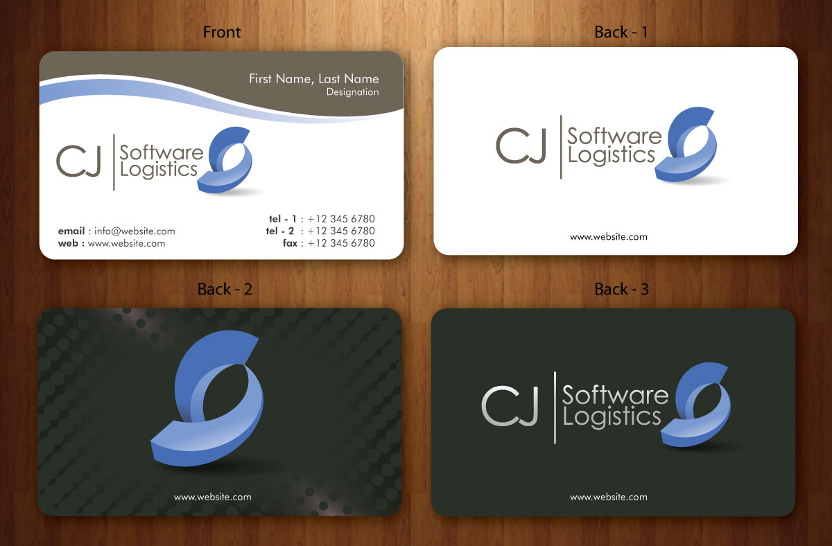 Business Card Design by Sbss for CJ Software Logistics | Design #1816028