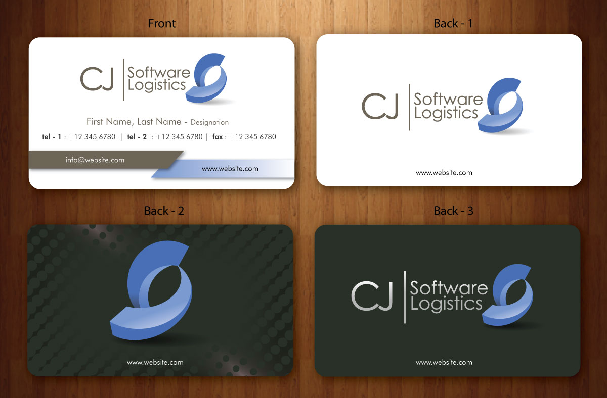 Business Card Design by Sbss for CJ Software Logistics | Design #1816039