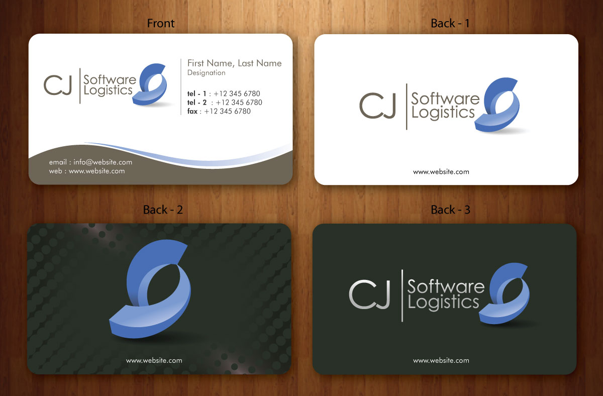 Business Card Design by Sbss for CJ Software Logistics | Design #1816062