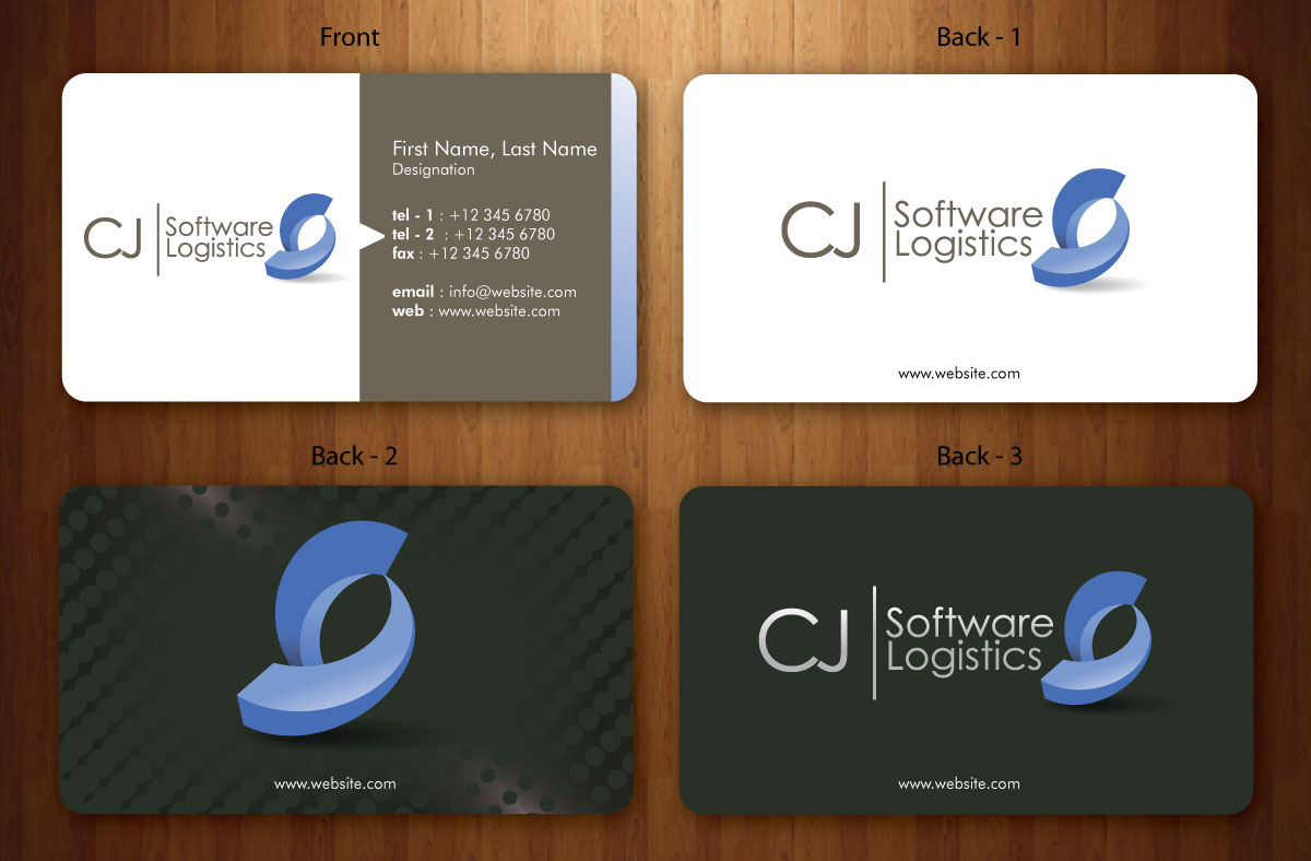 Business Card Design by Sbss for CJ Software Logistics | Design #1816070