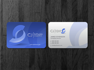 Visitenkarten-Design von Atvento Graphics für CJ Software Logistics | Design: #1825261