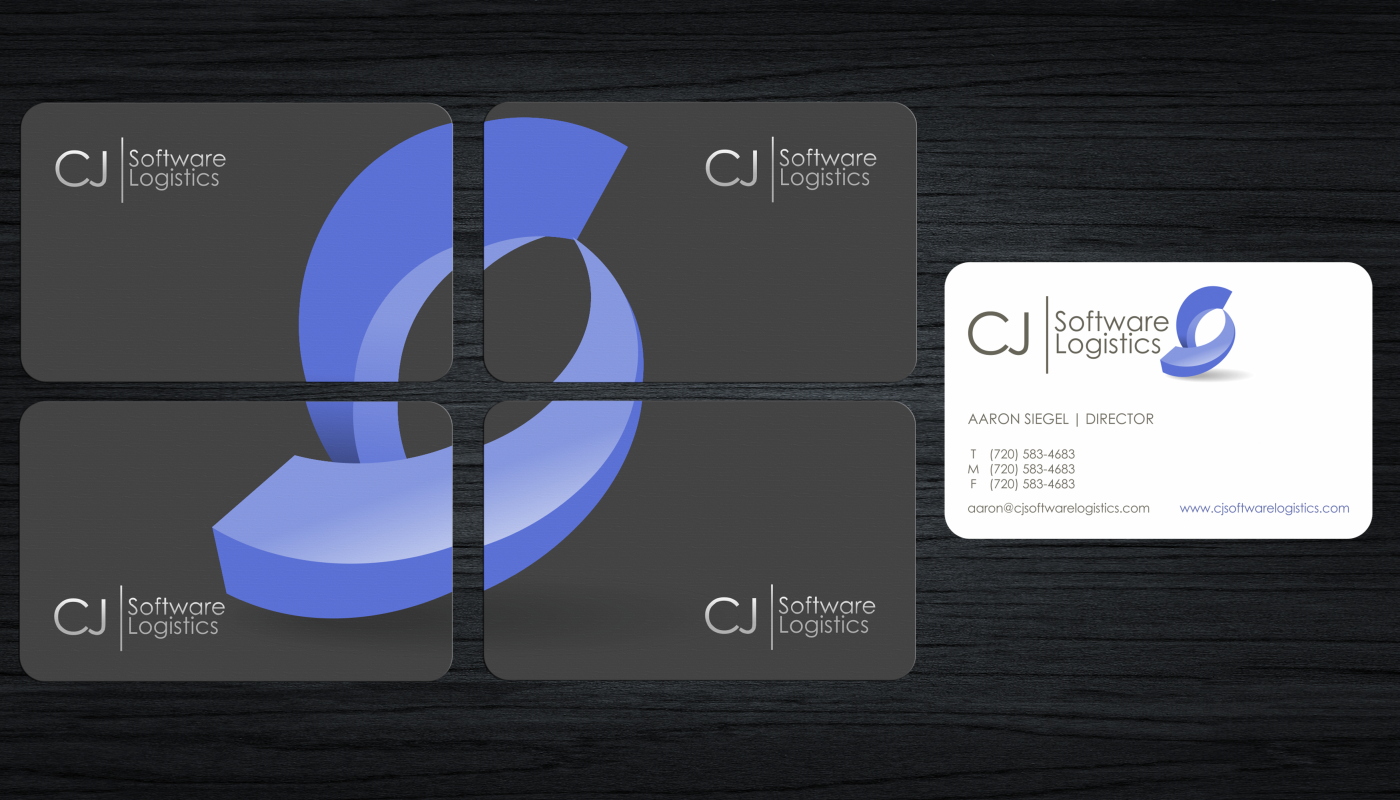 Business Card Design by HYPdesign for CJ Software Logistics | Design #1867674