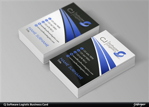 Business Card Design by gekgrfx for CJ Software Logistics | Design: #1837124