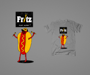 Fritz....Alles Lecker! ( Fritz...everything tasty) is a british registered fast food restaurant whic | T-Shirt-Design von eikwox