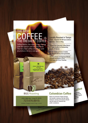Flyer Design by uk for BGG Roasting, LLC | Design: #7238054