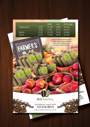 Flyer Design by uk for BGG Roasting, LLC | Design #7243421