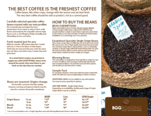 Flyer Design by Ellen Exposurepdp for BGG Roasting, LLC | Design: #7105222