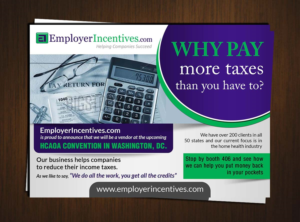 Postcard Design by creative.bugs for EmployerIncentives.com | Design: #7096906