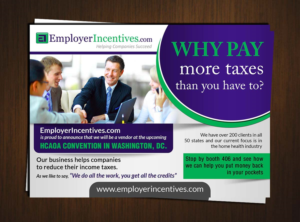 Postcard Design by creative.bugs for EmployerIncentives.com | Design: #7118501