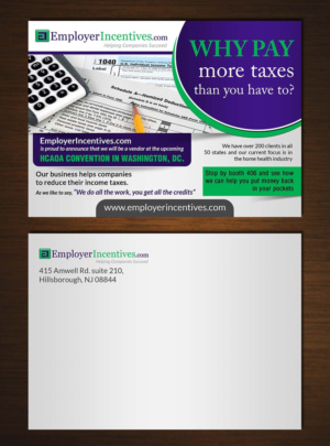 Postcard Design by creative.bugs for EmployerIncentives.com | Design: #7155238