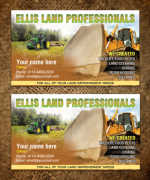 Business Card Design by Sandaruwan for Ellis Land Pro | Design #7071418
