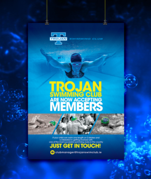 Poster Design by uk for Trojan Swimming Club | Design #7052663
