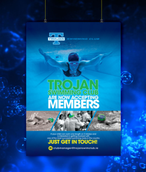 Design de Poster par uk pour Trojan Swimming Club | Design : #7053317