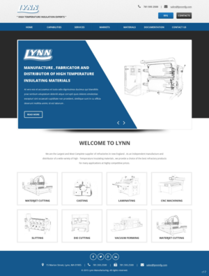 Web Design by pb for Lynn Manufacturing | Design: #7062334